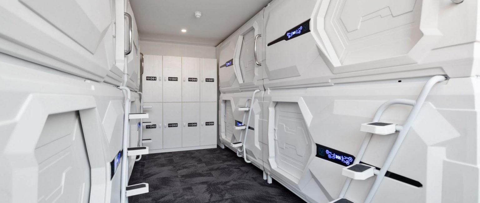 There are two configurations of pods offered at the Pod Inn.  Picture: realcommercial.com.au/for-sale
