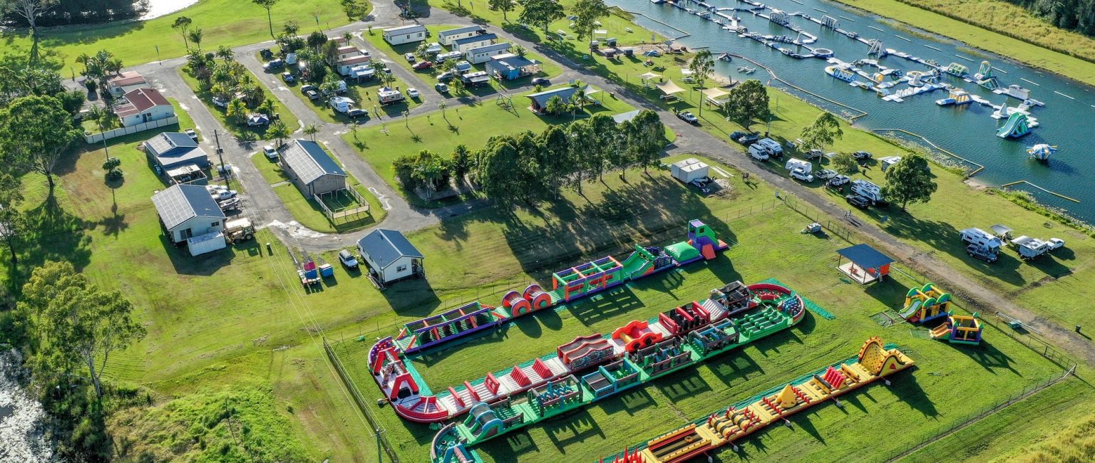 The world-class water ski park, the Stoney Aqua and Holiday Park in New South Wales is for sale. Picture: realcommercial.com.au/for-sale
