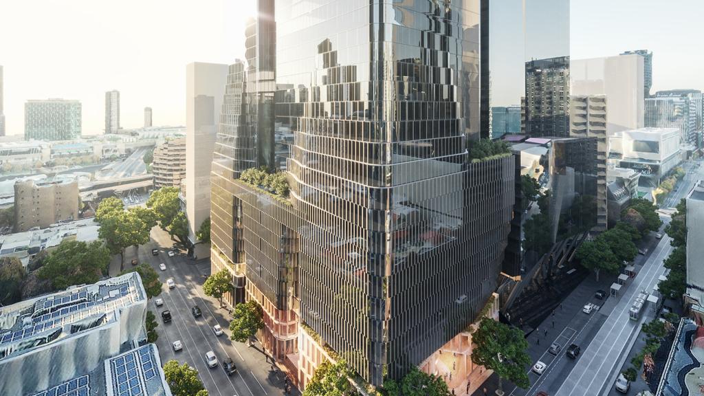 Supplied Editorial An artists impression of the Charter Hall development at artist
impression of 555 Collins Street