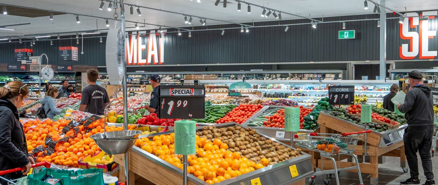 The Coles supermarket in Melbourne’s Vermont South is up for sale. Picture: realcommercial.com.au/for-sale
