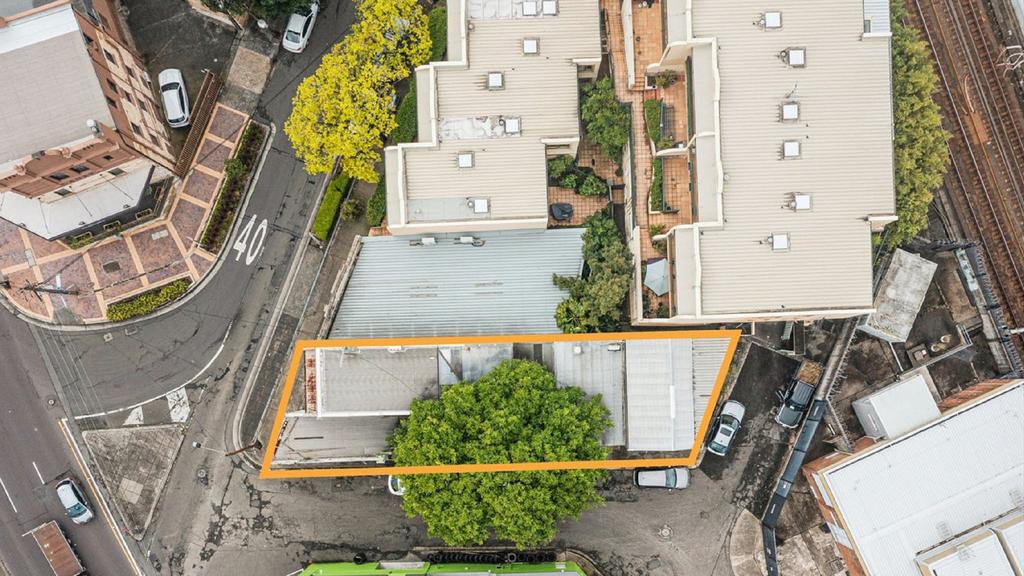 An aerial view of the property.
