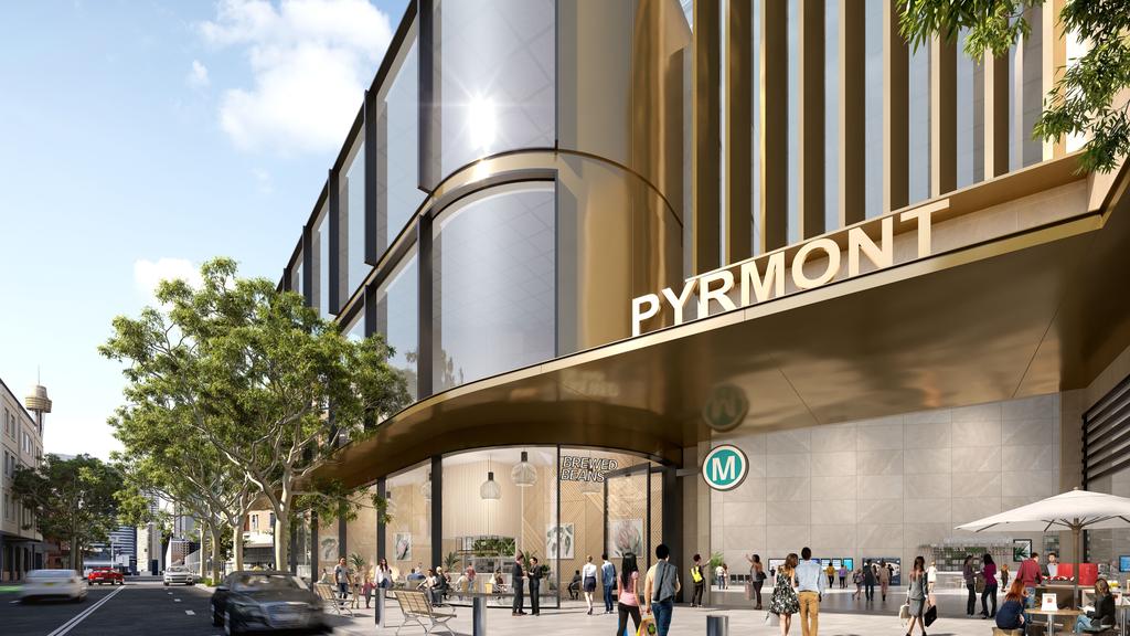 Supplied Editorial Artists impression of the planned Pyrmont station