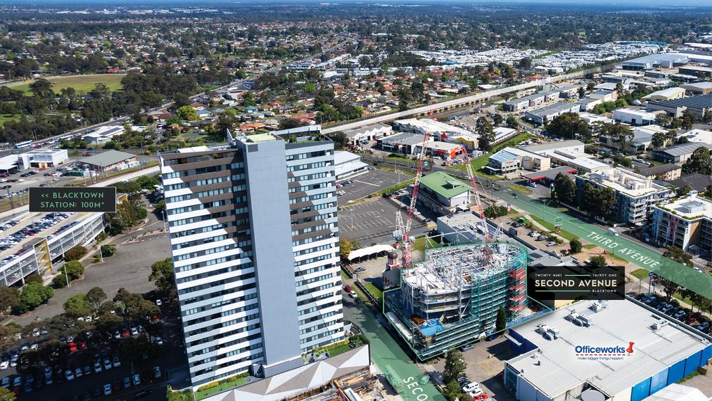 The mixed-use development site will include 632sqm of commercial floor space and 184 residential units.