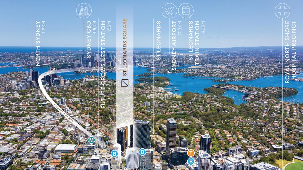 The 2,383sqm site is situated close to the soon-to-be-opened Crows Nest metro station.