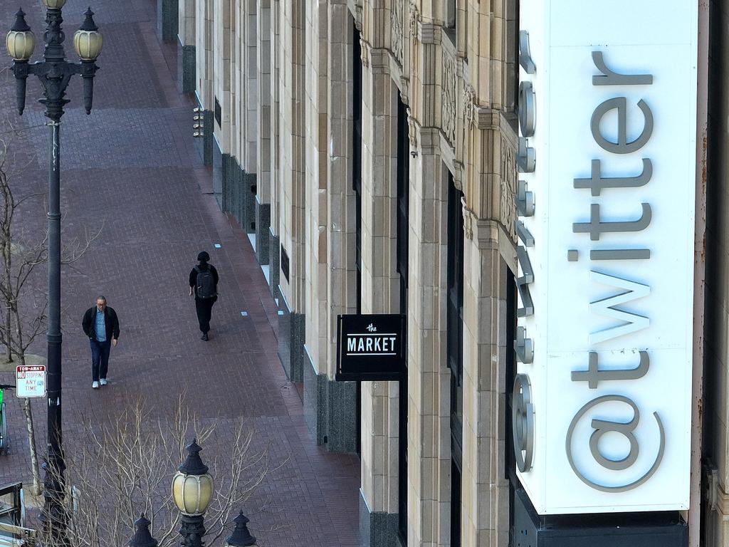 Twitter Modifies Its Sign Outside San Francisco Headquarters