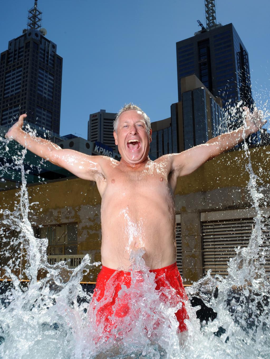 Ian 'Dicko' Dickson has lost 15 kilos on the Jen4Men. He used to weigh 104 kilos he now weighs 89kilos. Pics taken at the Adelphi Hotel, Melbourne. Ian Dickson