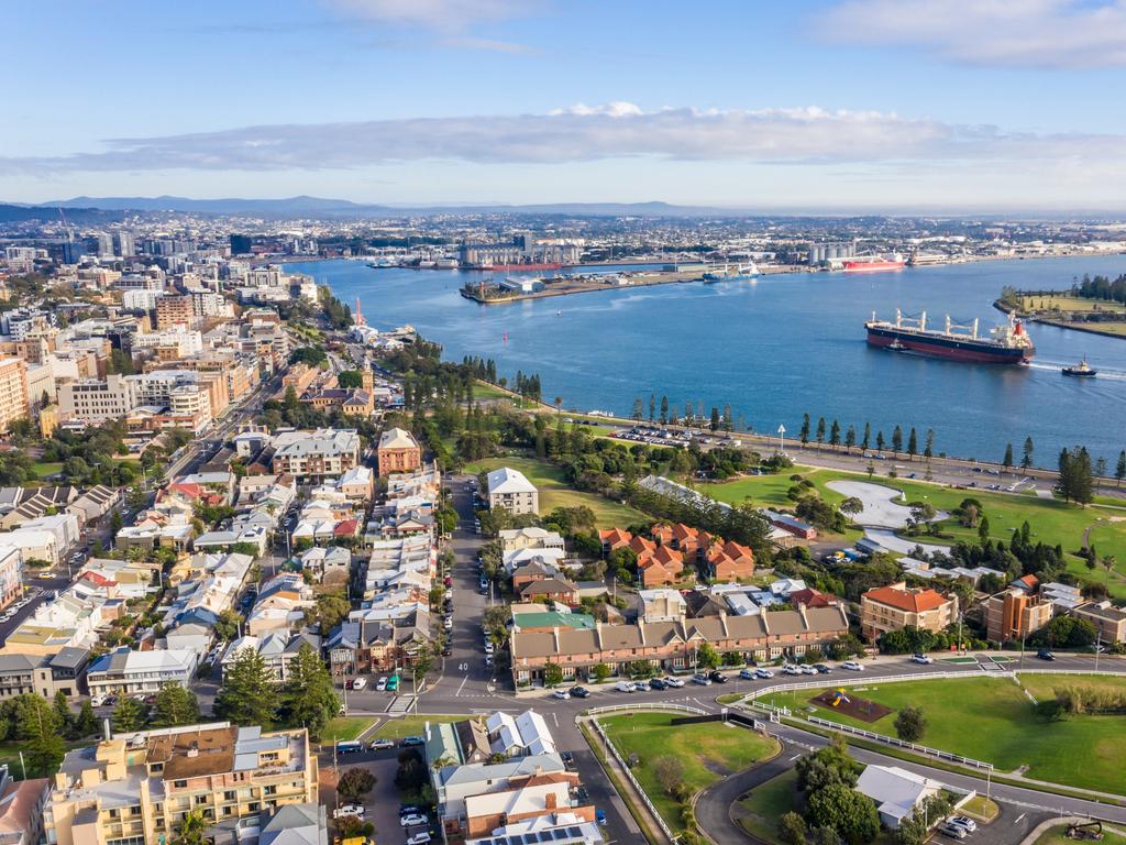 Aerial view Newcastle NSW Australia