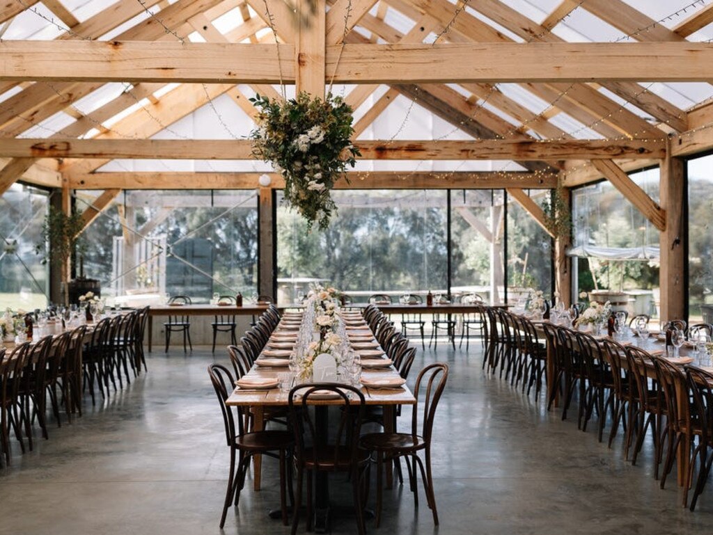 Sitting on more than 5ha, the estate includes a cellar door, a retail providore, a 70-seat restaurant plus a three-acre vineyard. Picture: Supplied