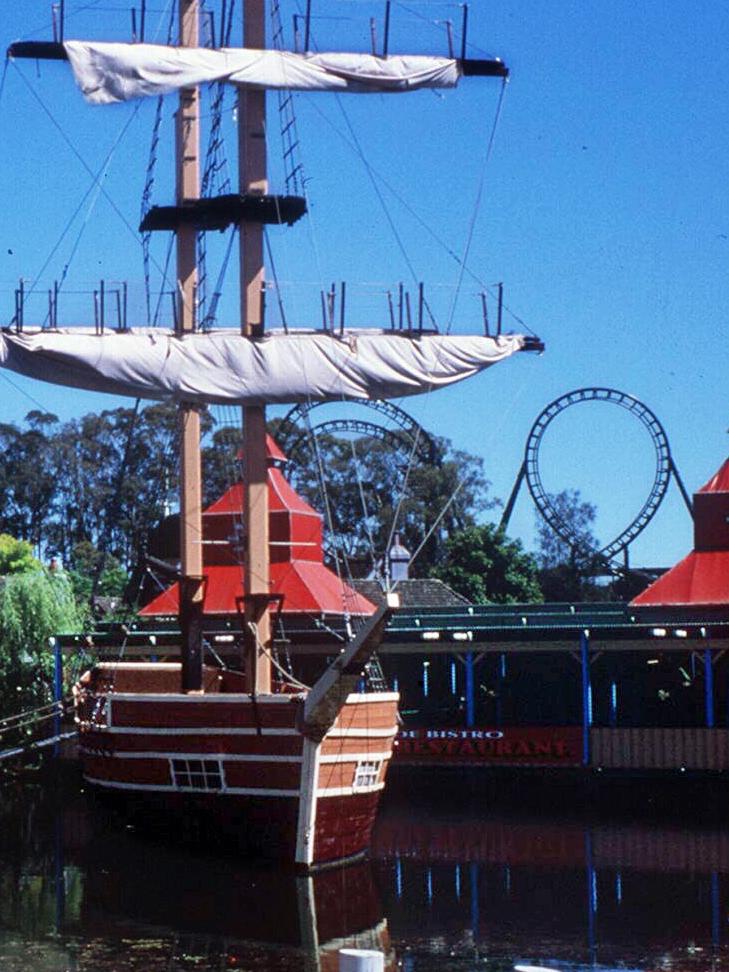 Old Botany Bay at Australia's Wonderland theme park in Sydney, New South Wales. australias /Sydney /New/South/Wales