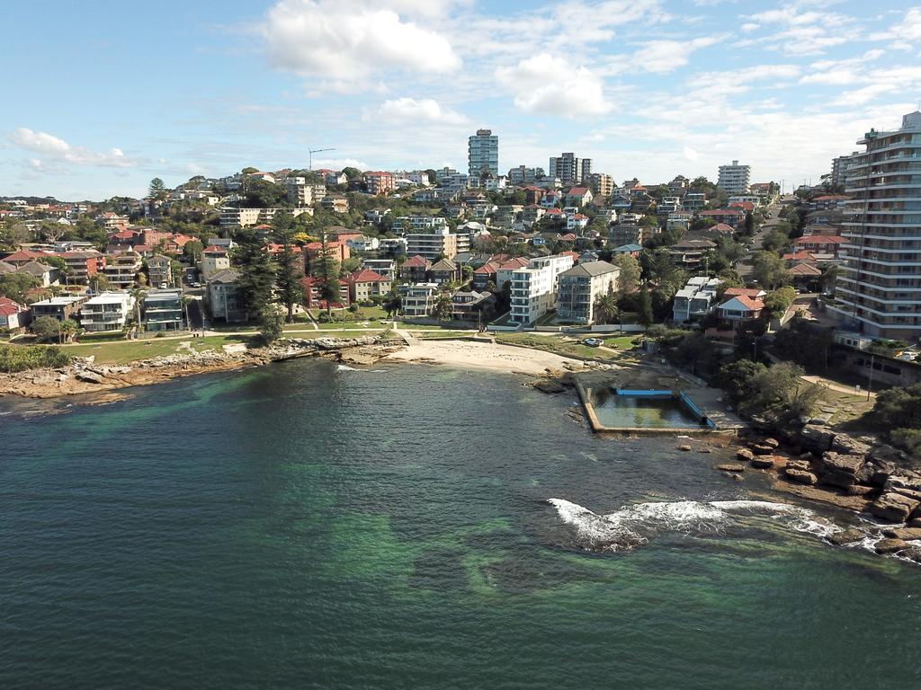 Fairlight Beach and rock pool. Picture Manly Daily