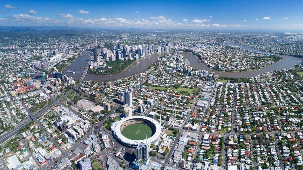 Brisbane Aerial Panorama, Queensland, Australia