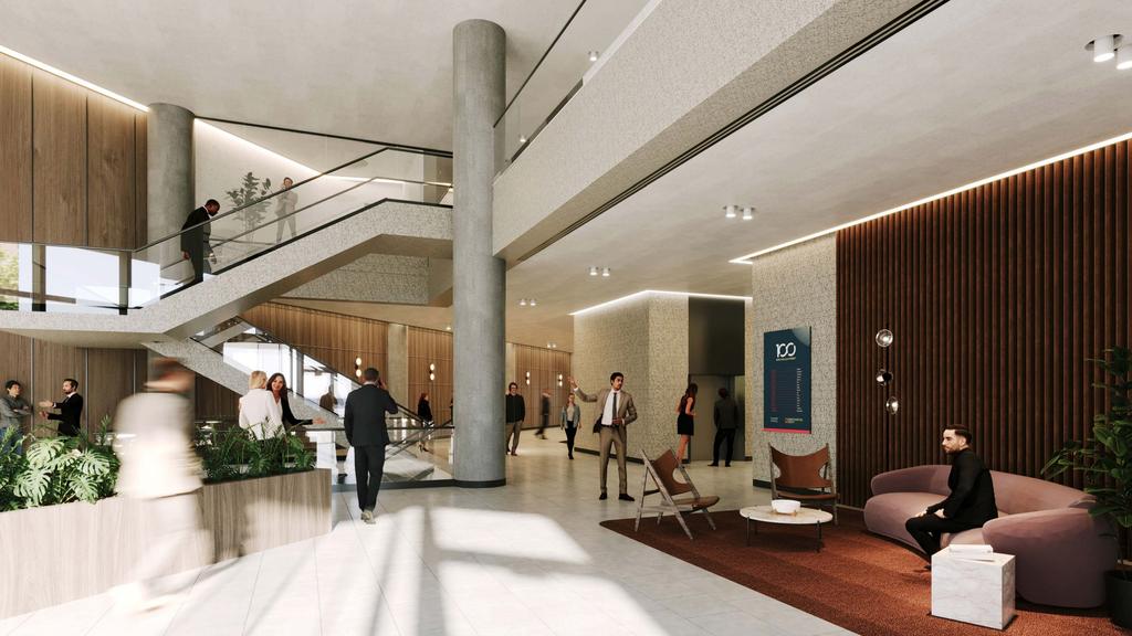 Supplied Editorial Artist's impressions of upgrades to 100 King William St, Adelaide. Picture: Supplied by developer Quintessential