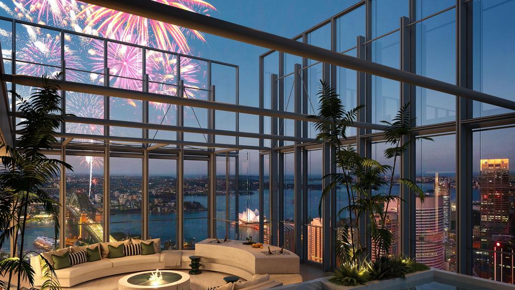 Supplied Editorial =?UTF-8?Q?Penthouse_view_from_One_Sydney_Harbour=E2=80=99s_second_re?=
=?UTF-8?Q?sidential_tower=2C_Residences_Two?=