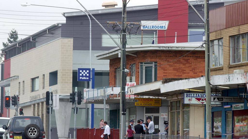 7/1/04 Fatal shooting at Billiards 2000, Cabramatta. Pic showing how close the billiards room is to the police station. pic Tracee Lea story Mark Scala