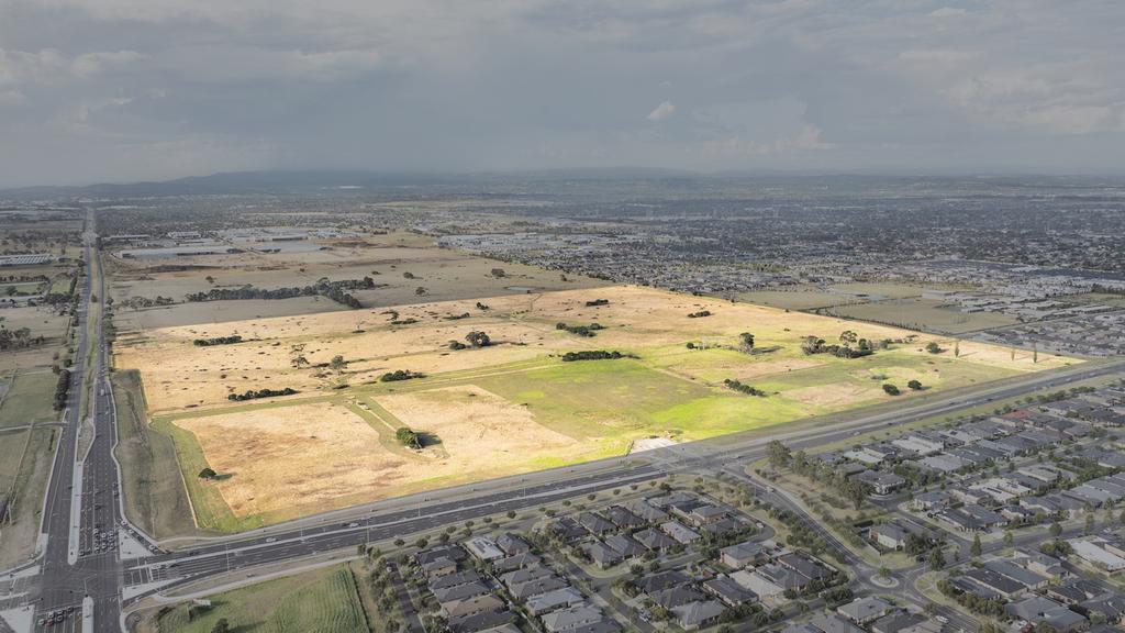 Supplied Editorial The 64.4ha parcel in Melbourne's Cranbourne where ESR and Frasers are developing an industrial estate