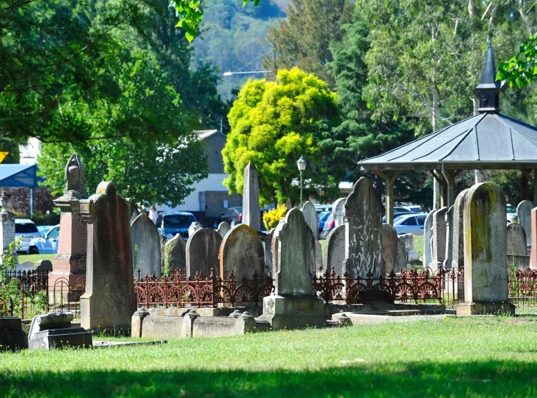 A DA-approved cemetery is for sale in Picton, which is known as the most haunted town in Australia.

