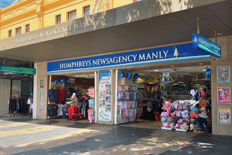 Humphreys Newsagency in Manly has moved with the times. Picture Humphreys Newsagency.