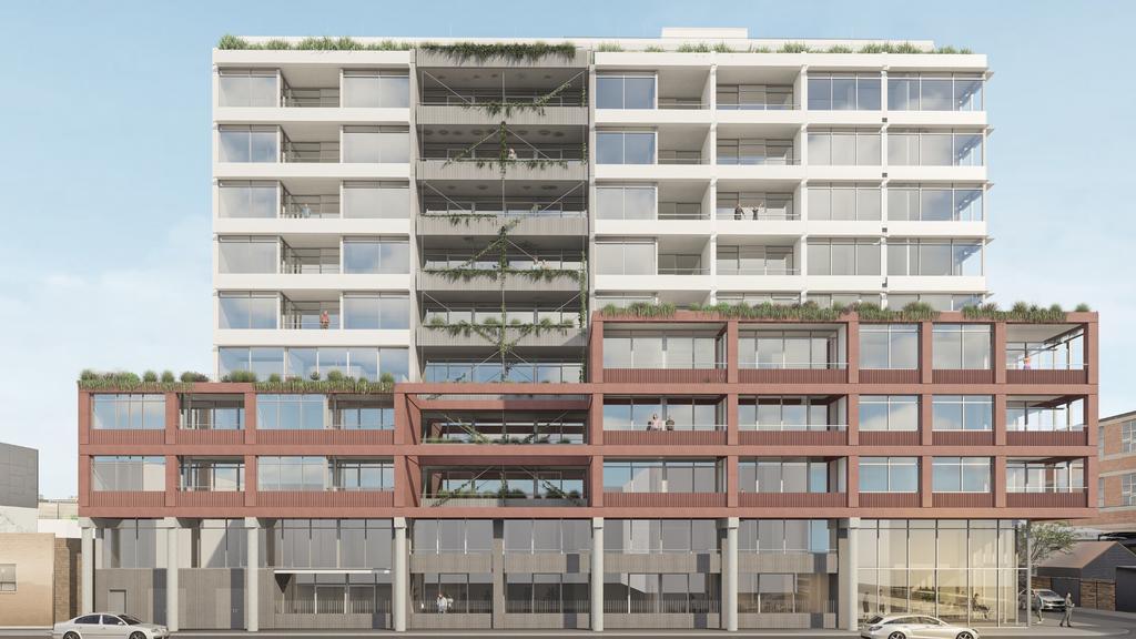 Supplied Editorial Artist's impression of Pembroke's planned build-to-rent development site at 155 Johnston Street, Fitzroy
