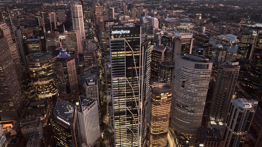 Supplied Editorial The 56-storey, 263m Salesforce Tower is Sydney's tallest commercial building