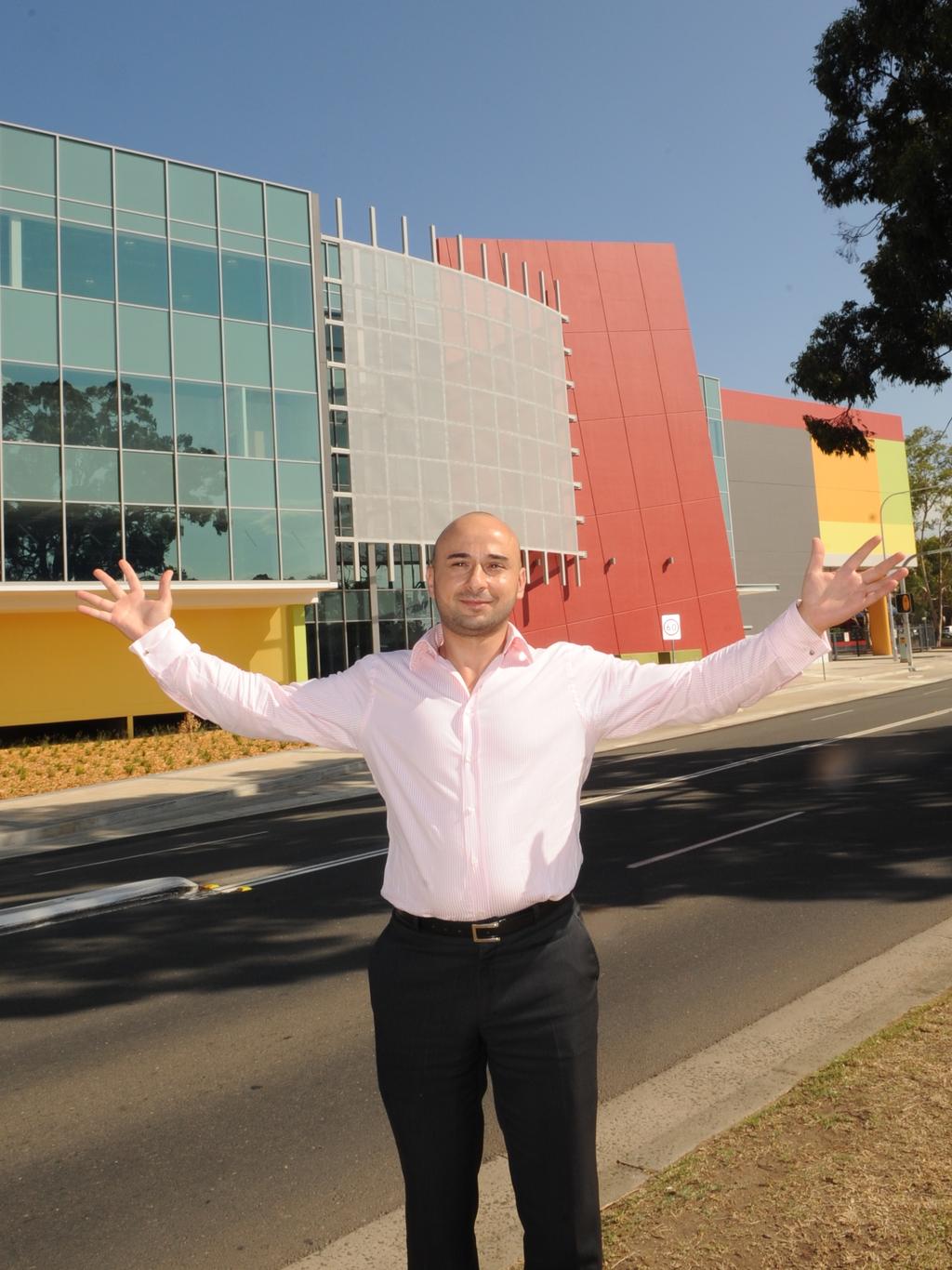 Brands on Sale owner Terry Bassal in front of the new Campbelltown store.