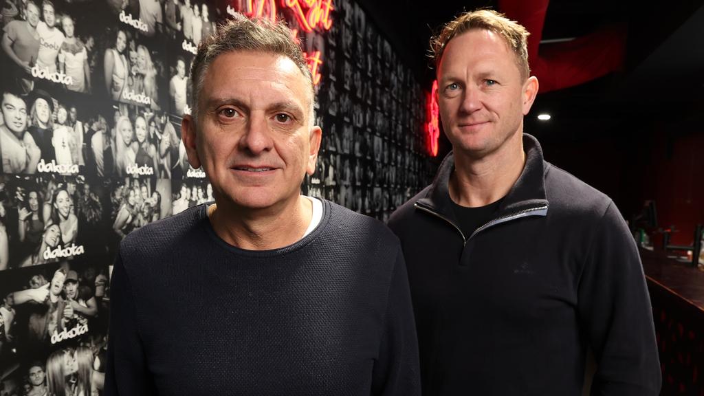 Kayne Pettifer and Joe Cossari selling pub
