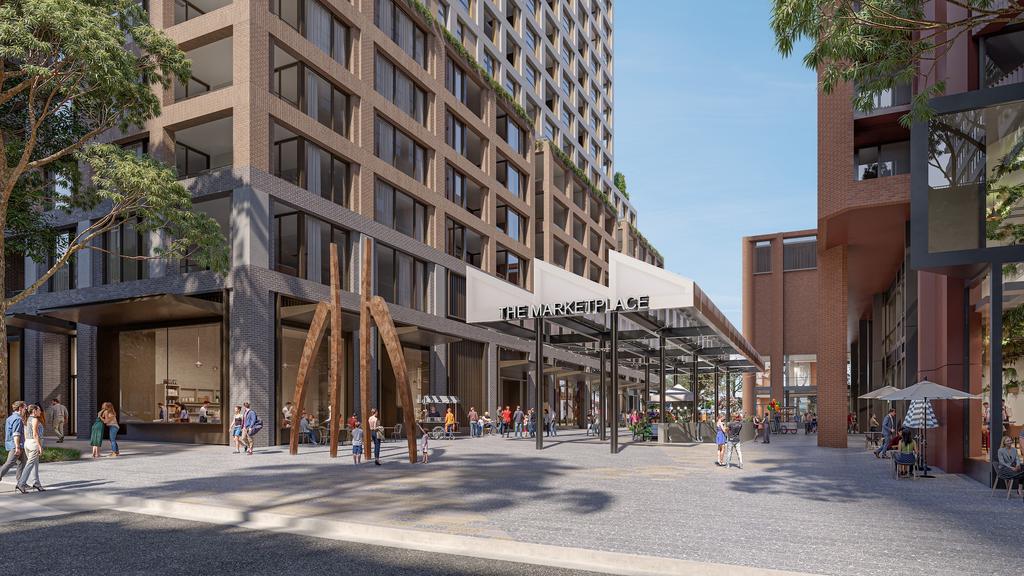 Supplied Editorial Artists impressions of Kings Bay Village in Five Dock, Sydney