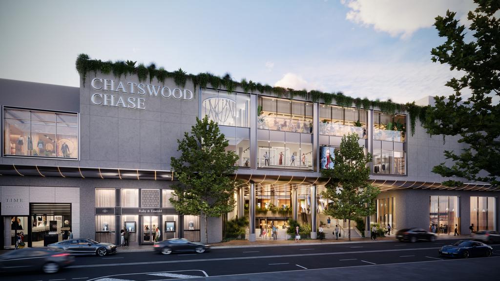 Supplied Editorial Artists impression of the proposed redevelopment of Chatswood Chase in Sydney