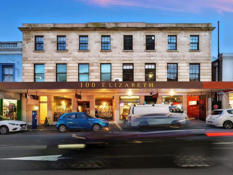 Heritage sandstone building for sale in Hobart hotspot
