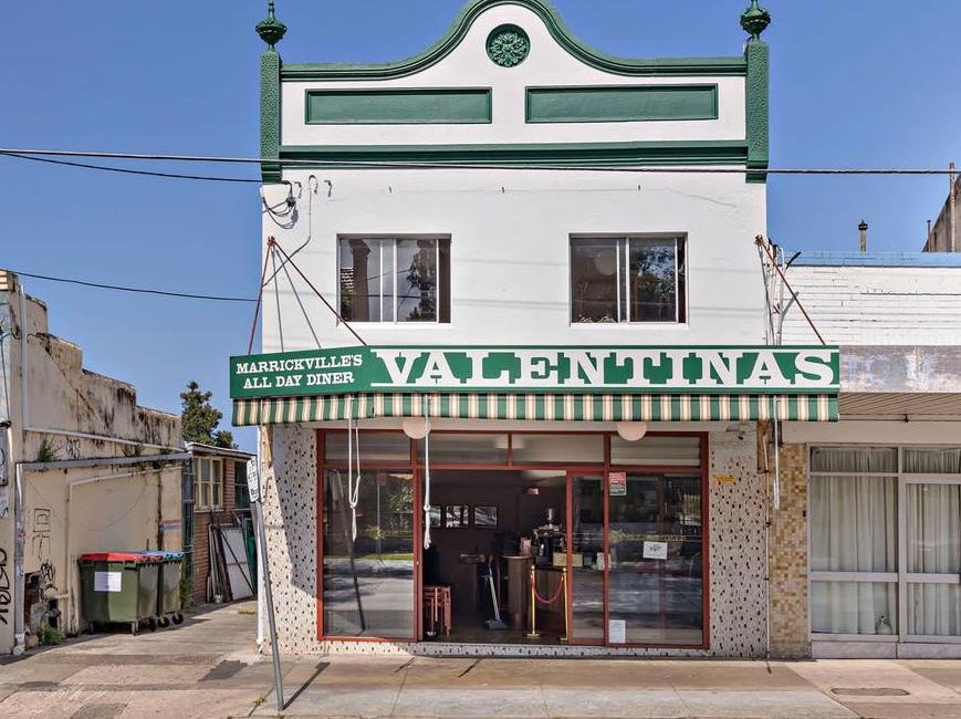 Marrickville diner Valentinas’ building up for sale