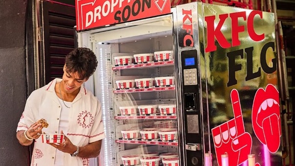 Supplied Real Estate KFC has announced it will be launching a world-first vending machine
in Australia later this month. Photos: Supplied