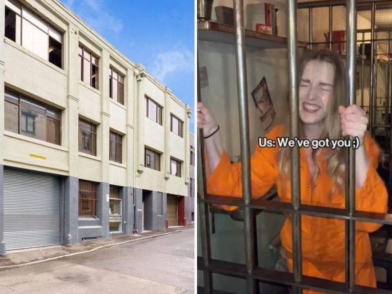 Sydney office undergoes wild transformation into prison bar with cocktails and jumpsuits