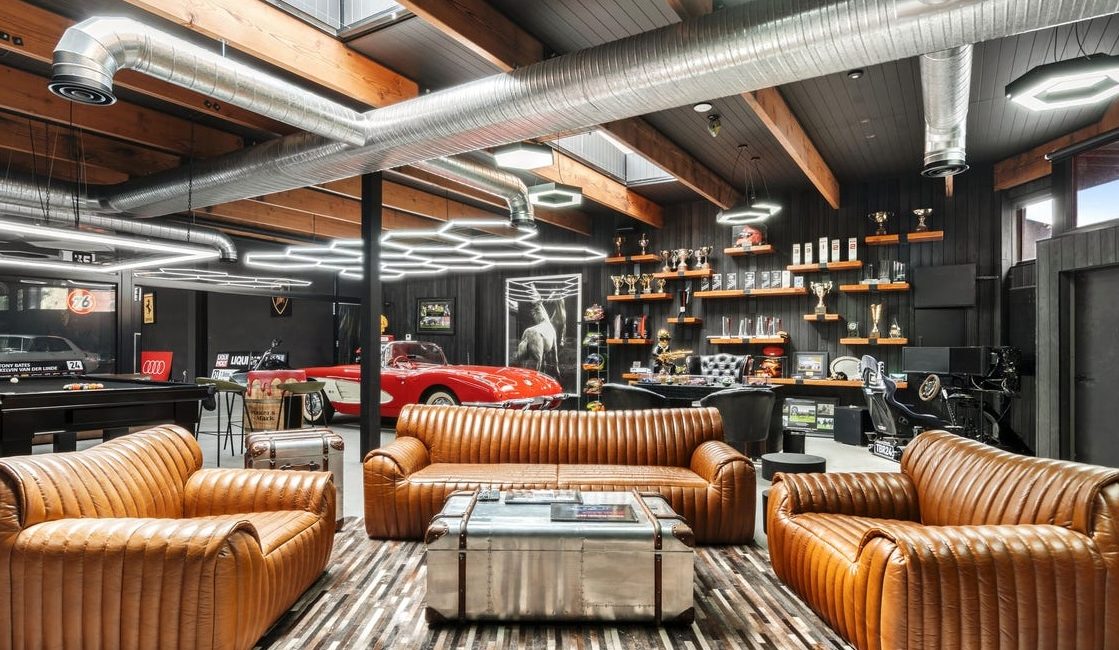 Fish and chips to fast cars: Racer’s ‘ultimate man cave’ up for sale