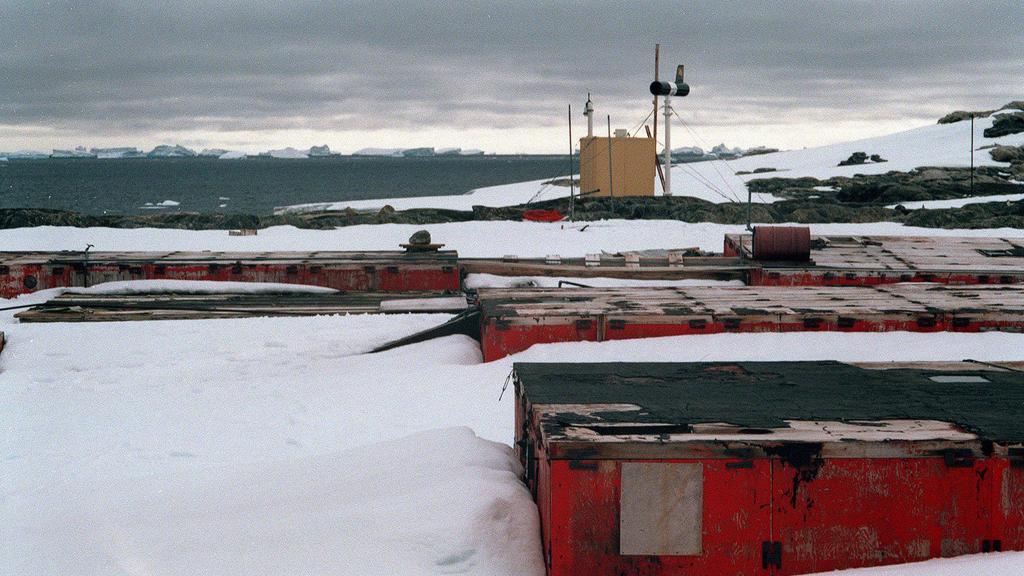 Wilkes Station, an Australian base in the Antarctic in 1998 photo.